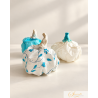Blue China Pumpkin -Wafer Paper 3D Decoration